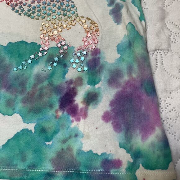 Gap Unicorn Tie Dye Shirt Size 8 - Picture 6 of 8